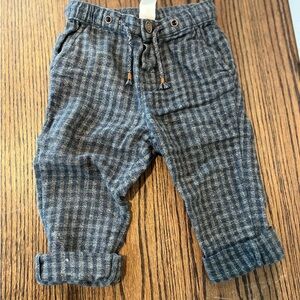 H&M 12-18M Plaid Dress Pants
